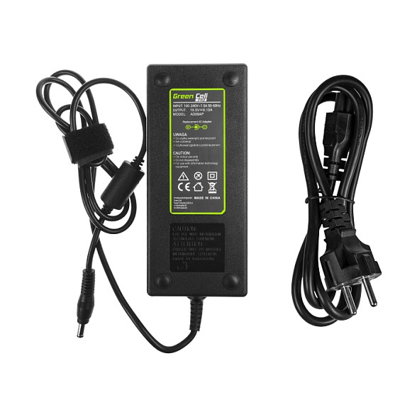 Adapter për Laptop Green Cell AD69AP / 90W / 19V / 4.74A / 5.5 × 2.5 mm - Zezë - 3