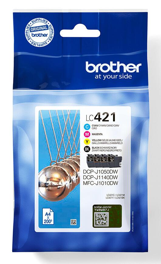 INK Brother LC-421VAL / 200 faqe / Multipack - Shumëngjyrësh - 3