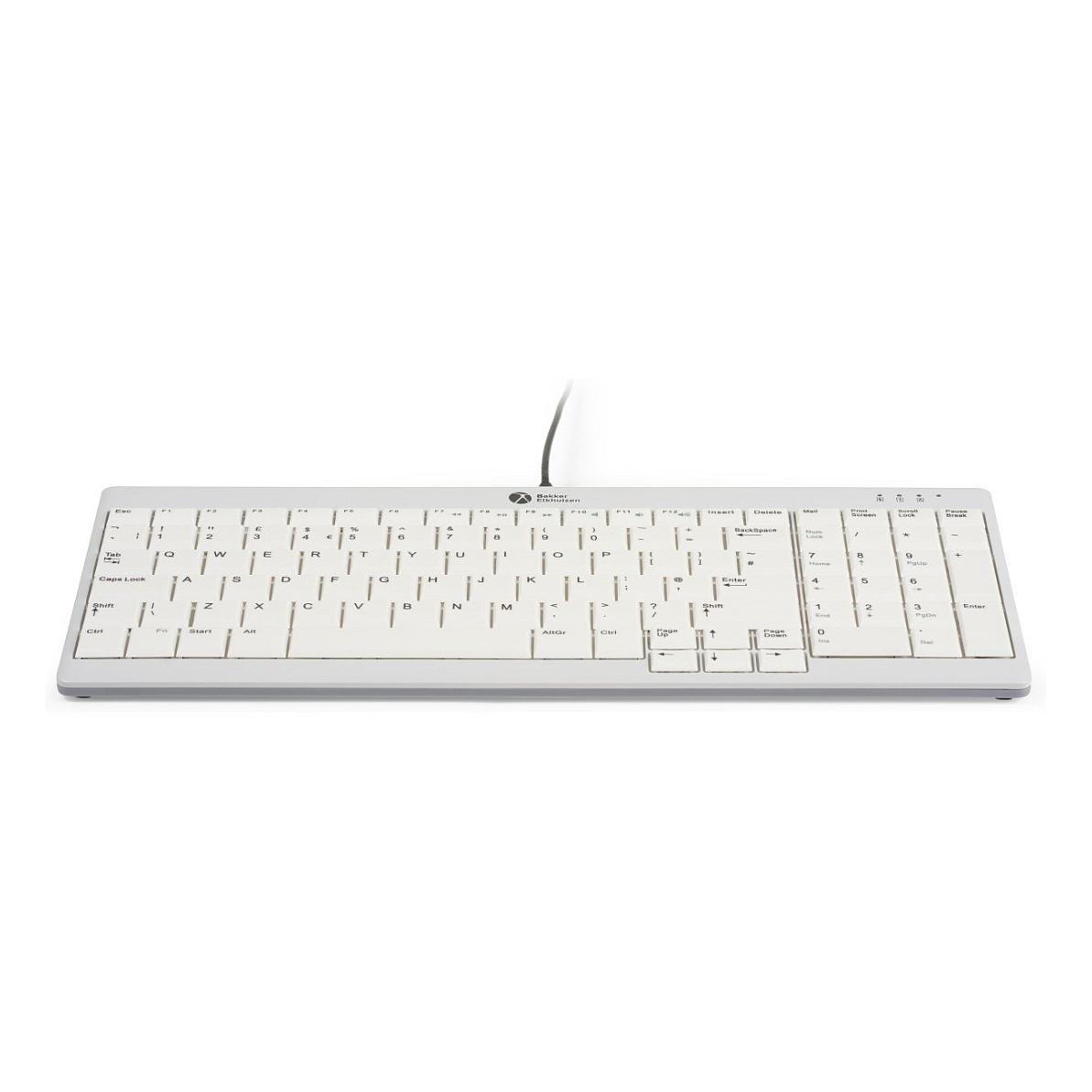 Tastierë me kabllo BakkerElkhuizen UltraBoard 960 V2 Compact Standard / US QWERTY / Scissor / 100% / USB - Gri - 2
