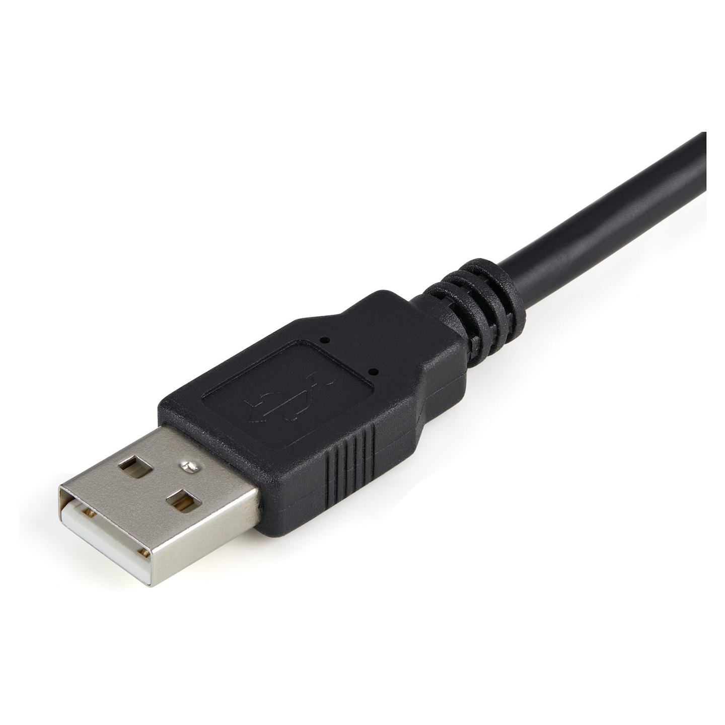 Adapter USB në Serial StarTech.com ICUSB2321F / USB-A në RS-232 / DB9 / FTDI FT232RL / 115.2 Kbit/s / 0.2 m - Zezë - 3