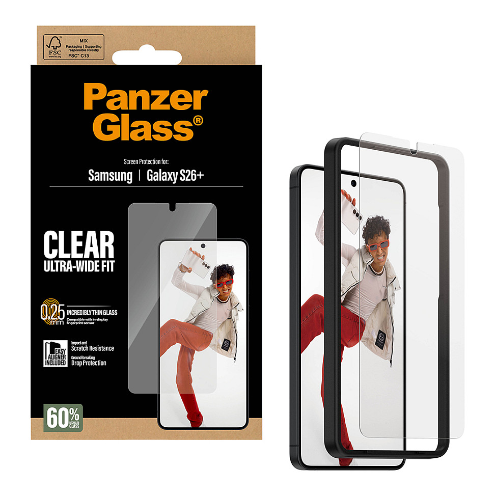 Mbrojtëse për ekran PanzerGlass / Samsung Galaxy S26+ / Ultra-Wide Fit me EasyAligner - Transparente - 5