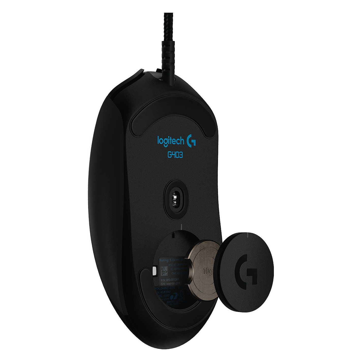 Maus Gaming Logitech G403 HERO / Wired / HERO 25K / 25.600 DPI / 1000Hz / 6 Butona / RGB - Zezë - 9