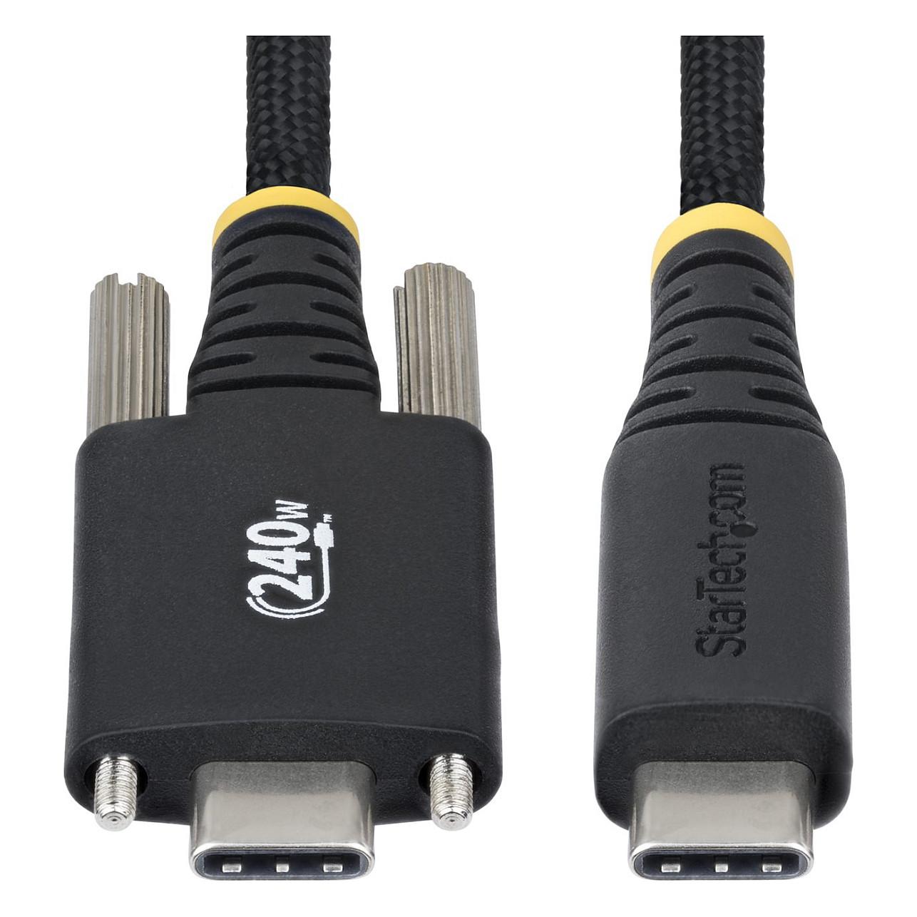 Kabllo USB StarTech.com S2CEPR2M-USBSL-CABLE / USB-C në USB-C / USB 2.0 / 240W / 2m - Zezë - 6