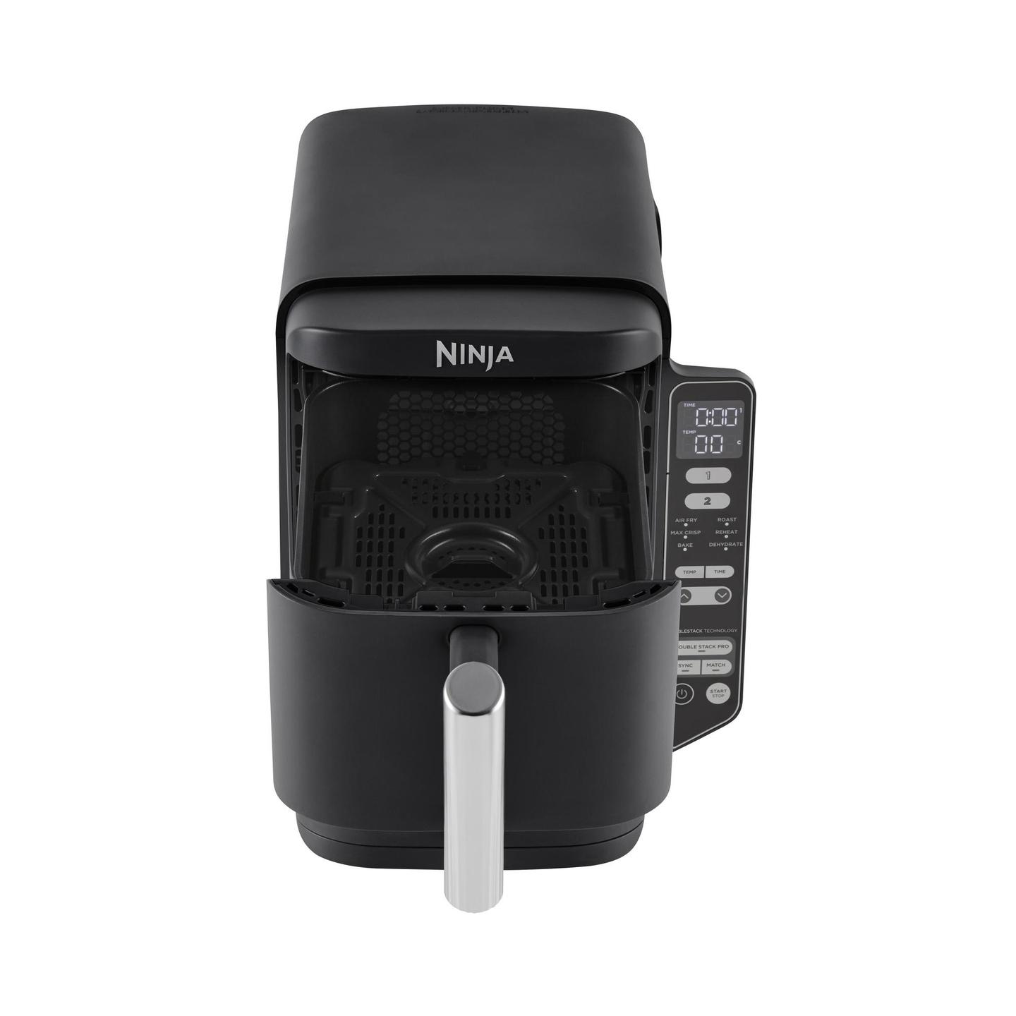 Fryer SharkNinja Ninja DoubleStack / SL300EU / 7.6L / 2470W / 6 Programe / 2 Sirtarë – Zezë - 2