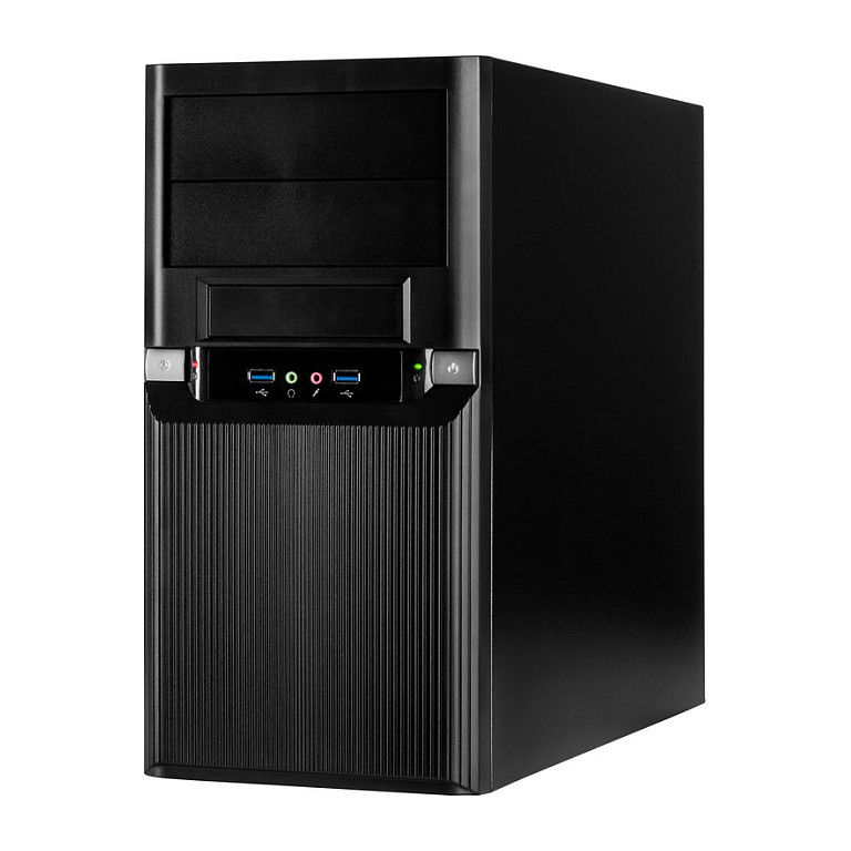 Kasë PC Inter-Tech TM-515 / Micro Tower / Micro-ATX / 2x USB 3.0 / 2x 5.25" Bay - Zezë - 3