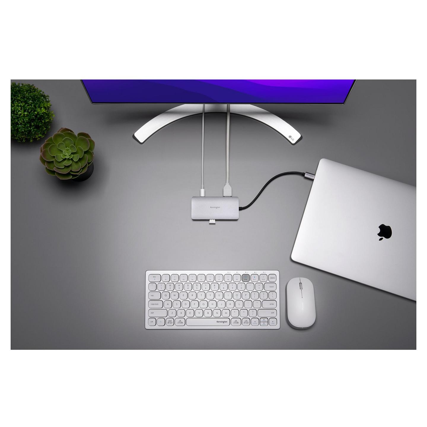 Docking Station Kensington UH1400P / USB-C / 8-in-1 / HDMI / LAN - Argjend - 14