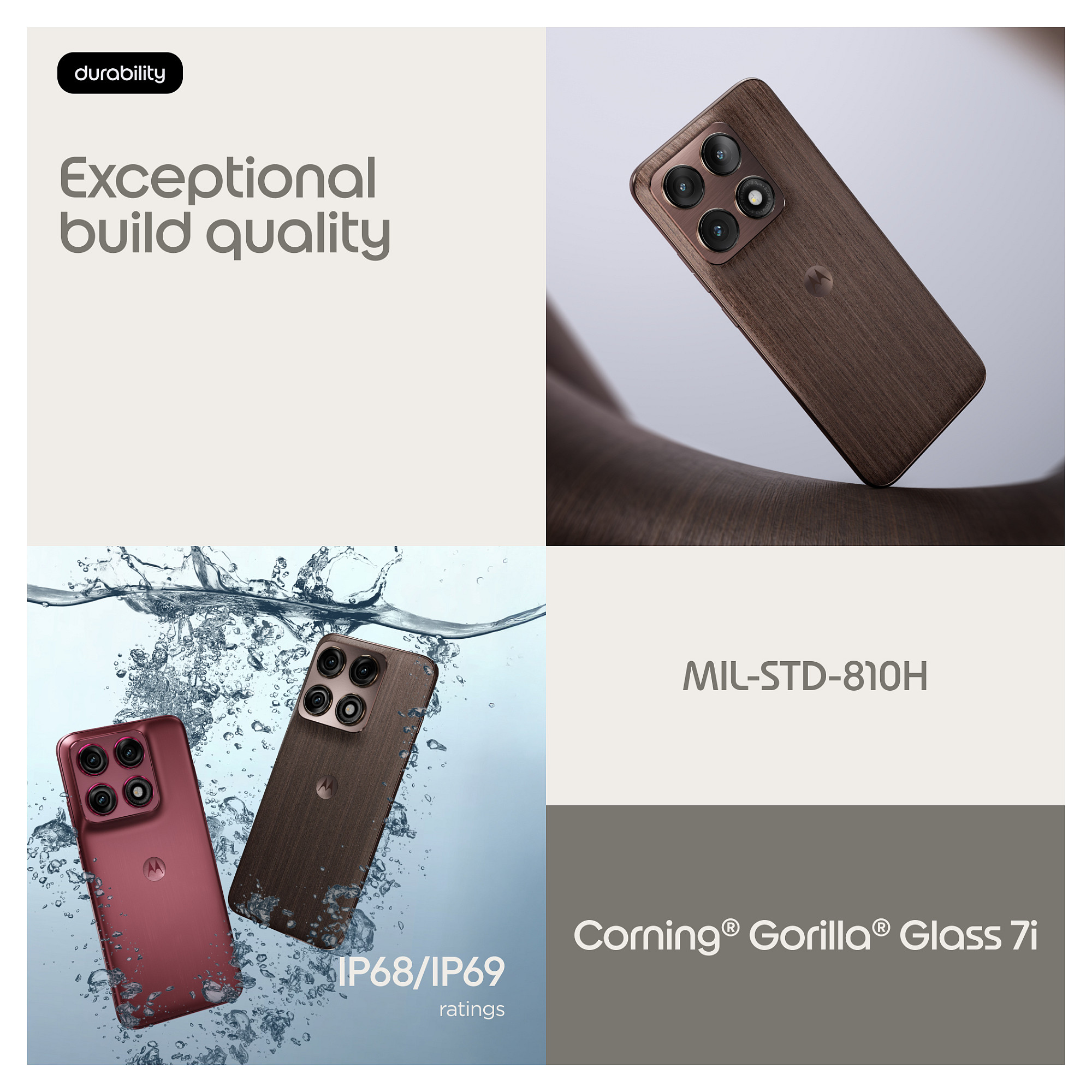 Telefon Motorola Edge 70 Pro / 8GB / 256GB / 5G - Kafe - 11