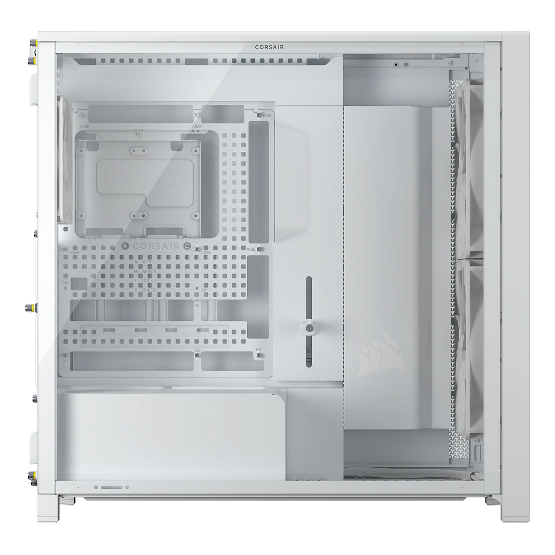 Kasë PC Corsair FRAME 5000D WOOD RS / Mid Tower / E-ATX / 2x 200mm + 1x 140mm Fan / Tempered Glass / Wood / 420mm Radiator - Bardhë/Wood - 3