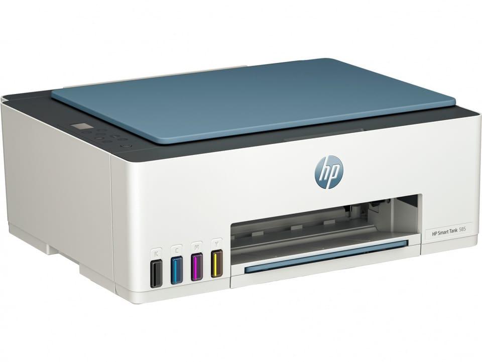 Printer Multifunksional HP Smart Tank 585 / Inkjet me Ngjyra A4 / 12 ppm / 3 në 1 / Wi-Fi + USB - Bardhë - 2