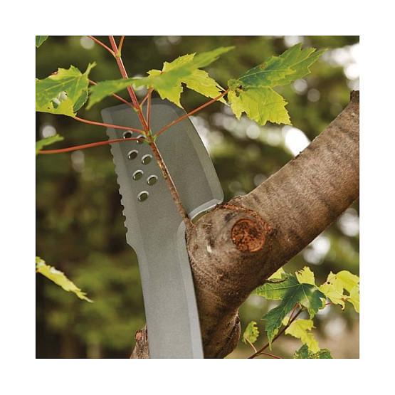 Mjetë Kopshti Fiskars Solid 1051236, 46cm, me Kokë sëpatë, Teh i Dhëmbëzuar - Zezë/Portokalli - 4