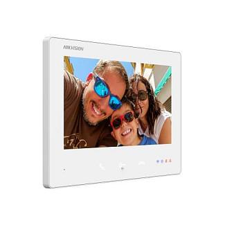 Monitor Video Intercom Hikvision DS-KH7300EY-WTE2, 7", TFT, 1024 × 600, Touchscreen, MicroSD deri 128GB - Bardhë - 3