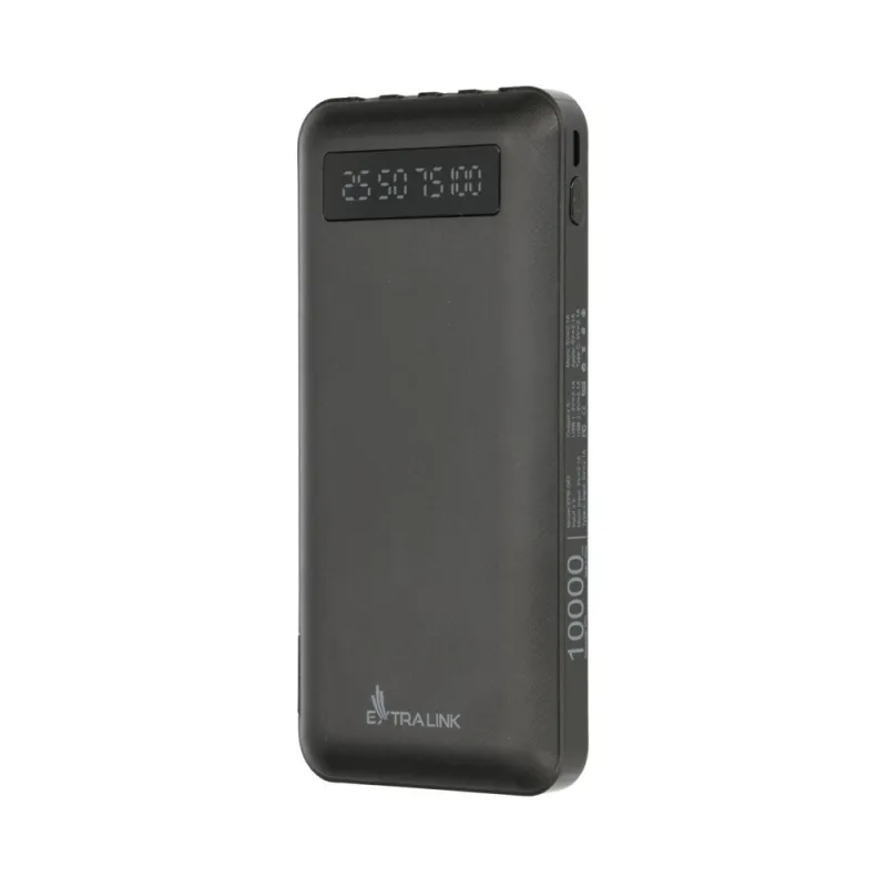 Powerbank Extralink EX.19607 / 10.000mAh / 10W / USB-C / Lightning / Mini-USB / Ekran LED – Zezë - 5