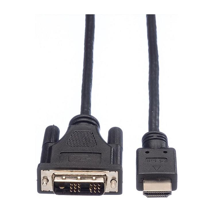 Kabllo HDMI në DVI-D ROLINE 11.04.5516 / HDMI në DVI-D / 1.5m / Full HD / 1920 x 1080 @60Hz - Zezë - 3