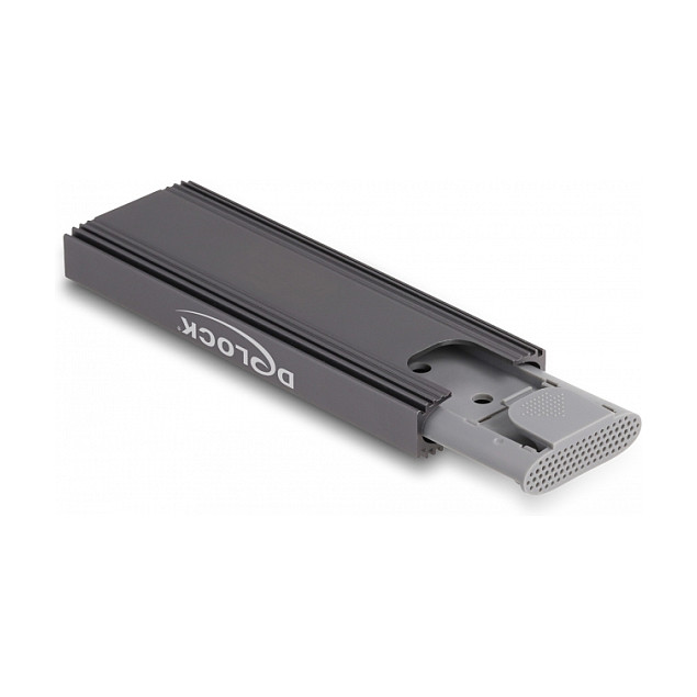 Delock 42019 External M.2 SSD Enclosure / NVMe PCIe + SATA / USB Type-C / 10Gbps / Tool-Free / 2230-2280 - 4