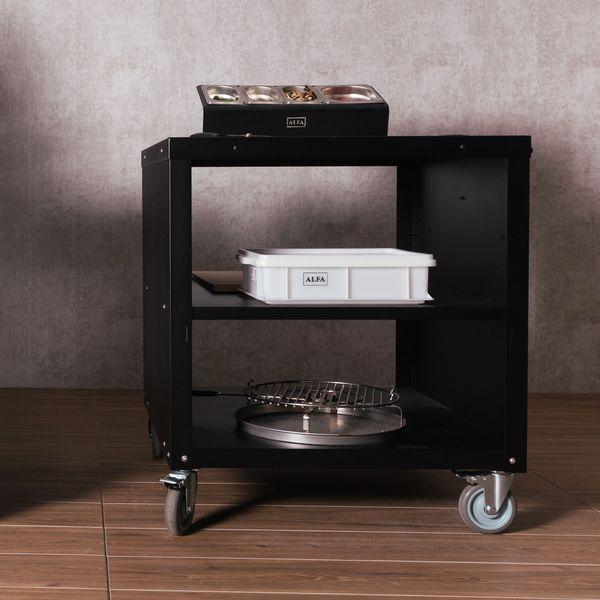 Stacion Kuzhine për Ambient të Jashtëm Alfa Forni Cooking Station 80, 80x80cm, Çelik Inoks 304 - Argjend/Zezë - 2