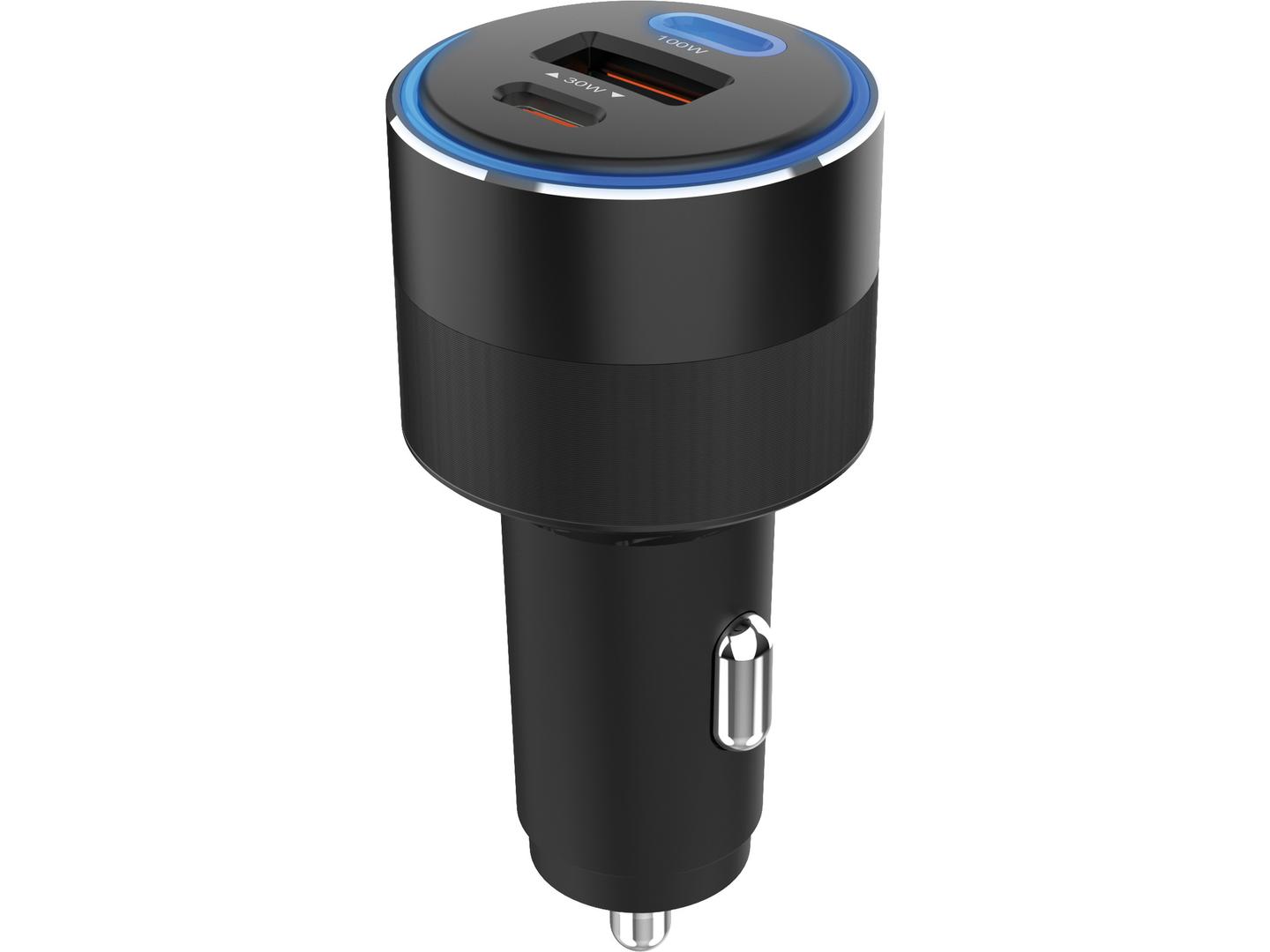 Adapter Telefoni për Veturë Sandberg 441-49 / 130W / 2x USB-C / USB-A / PD - Zezë - 2