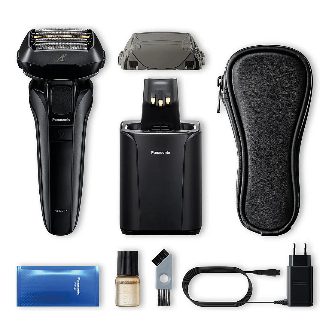 Makinë e rrojës për meshkuj Panasonic ES-LV9U-K803 / 5-Blade / 20D Flex Head / Beard Sensor / Wet & Dry / Cleaning Station – Zezë - 5