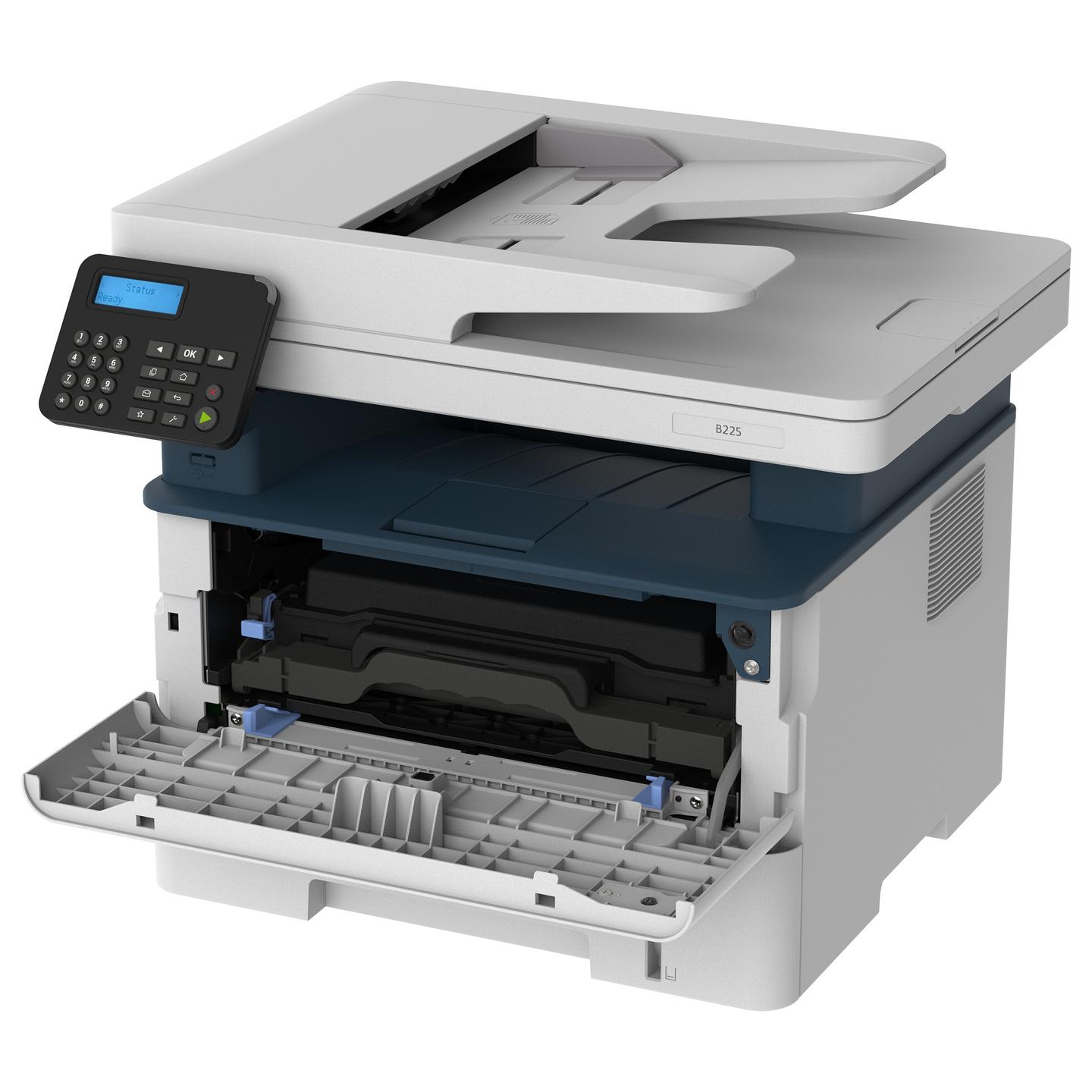 Printer Multifunksional Xerox B225, Laser Monokrom, A4, 34 ppm, 3 në 1, ADF 50-fletësh, Duplex, Wi-Fi, Ethernet, USB 2.0 - Bardhë - 2