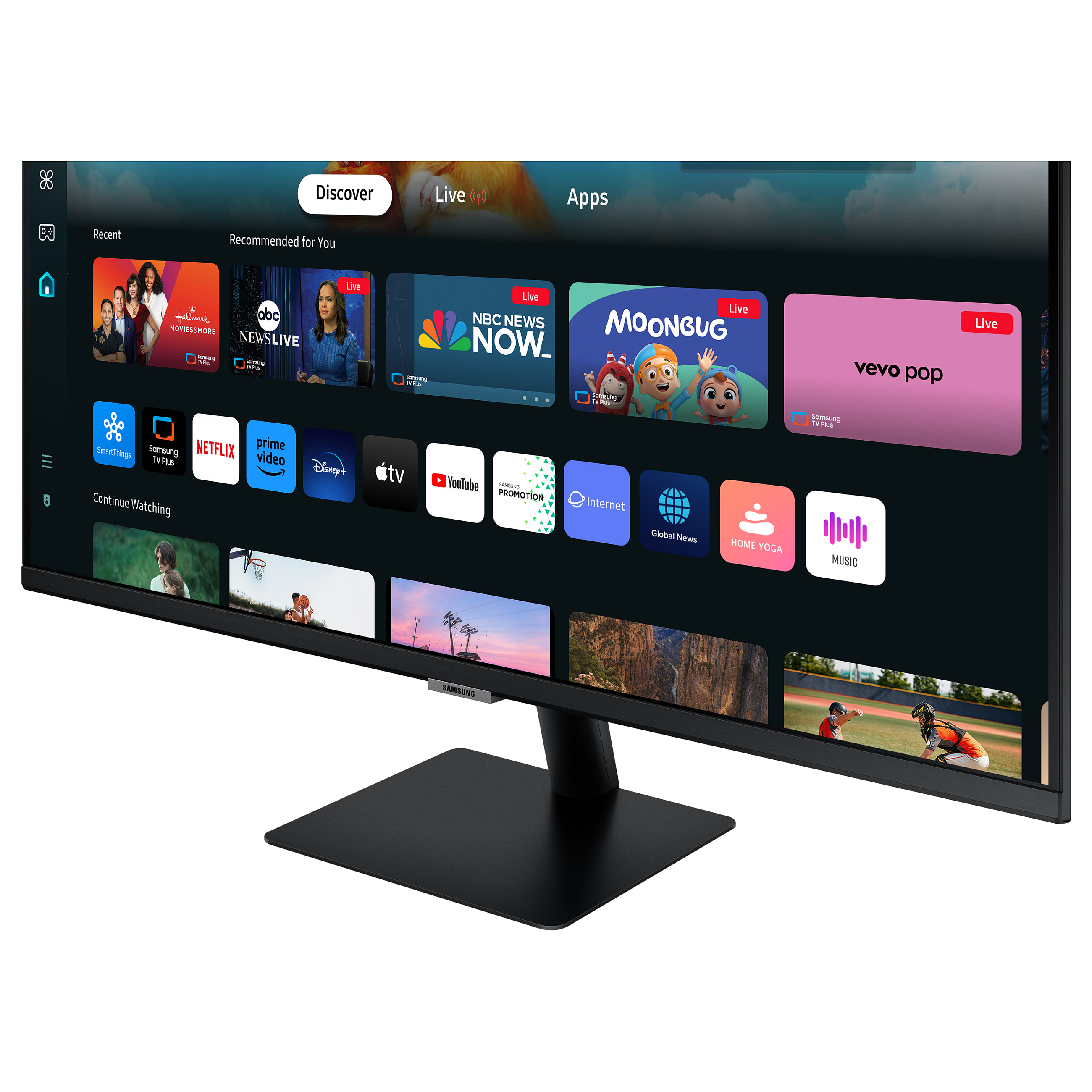 Monitor Samsung Smart Monitor M5 LS27DM500EUXDU / 27" / Full HD VA / 60Hz / 4ms / 2×HDMI+USB Hub - Zezë - 6