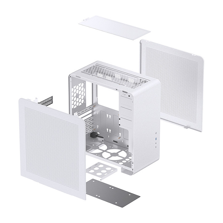Kasë PC Jonsbo U4 Pro Mesh / Midi Tower / ATX / Mesh - Bardhë - 28