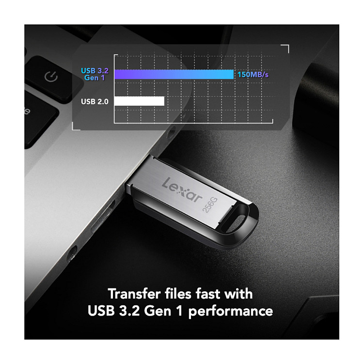 USB Flash Drive Lexar JumpDrive M400 / 256GB / USB Type-A / USB 3.2 Gen 1 - Argjend - 2