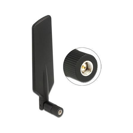 Antena për rrjet Delock 88978, LTE/GSM/UMTS, 0.5–3dBi, 698–960/1710–2700MHz, Omnidireksionale, SMA Male - Zezë