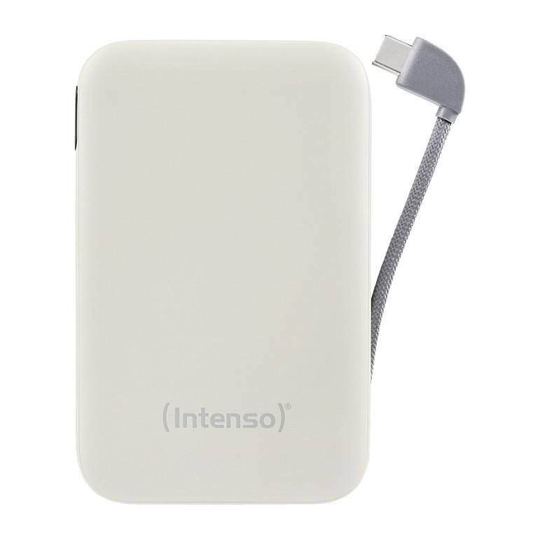 Powerbank Intenso S10000, 10000mAh, 20W, USB-C, Kabllo USB-C e Integruar, Power Delivery 3.0, LCD – Bezhë - 3