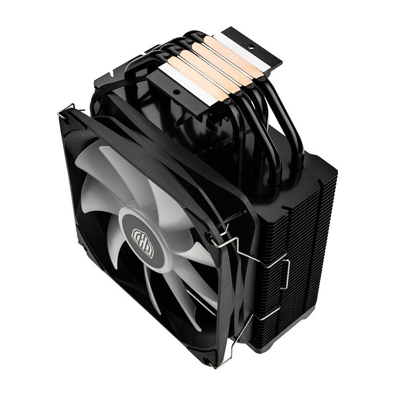 Ftohës për Procesor Kolink Umbra EX180 ARGB / 180W TDP / 4×6mm Heatpipe / 120mm PWM Fan / ARGB / LGA115x/1200/1700/20XX / AM4/AM5 – Zezë - 4