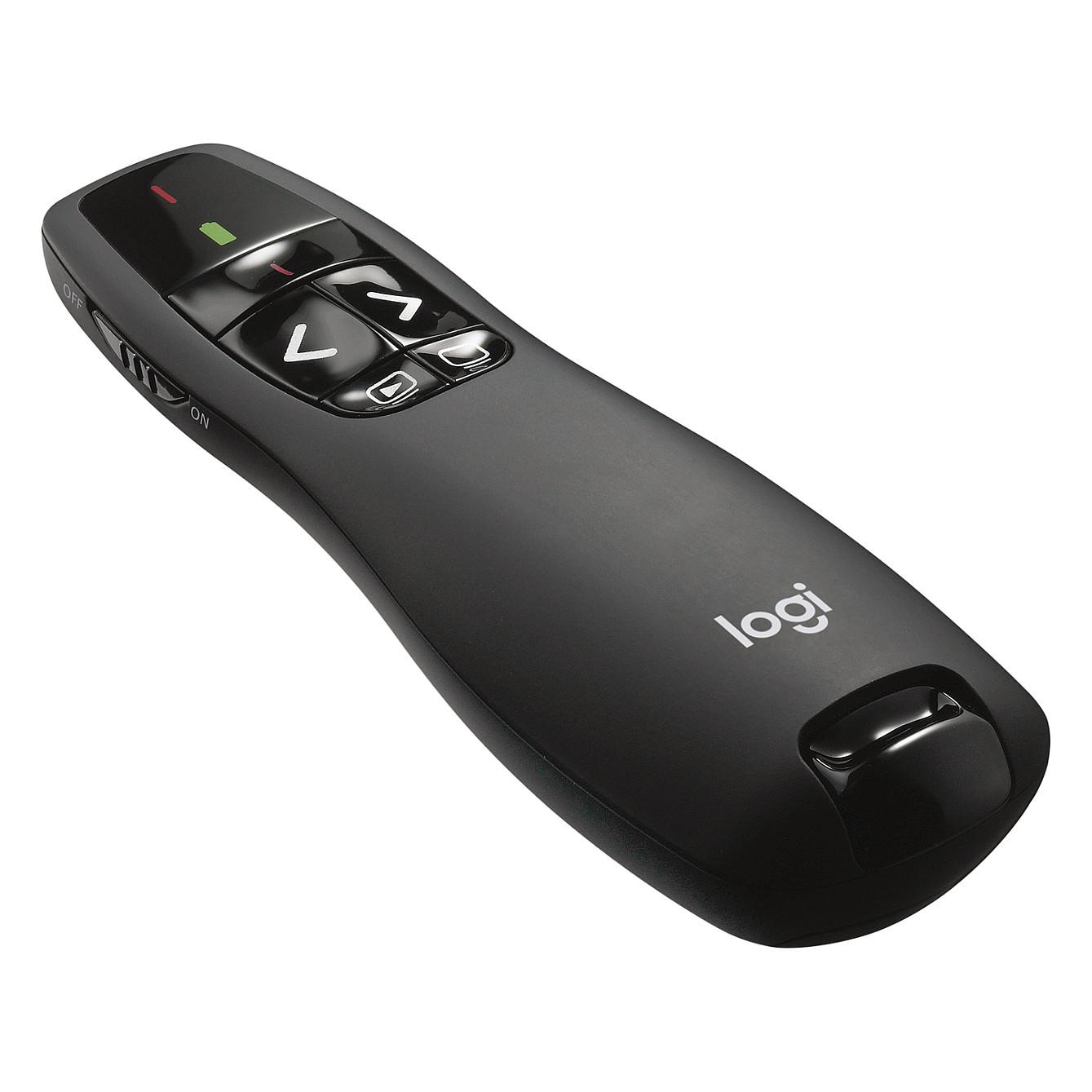 Presenter Logitech R400 / 2.4 GHz / USB Mini Receiver / Laser i Kuq / 15m - Zezë - 5