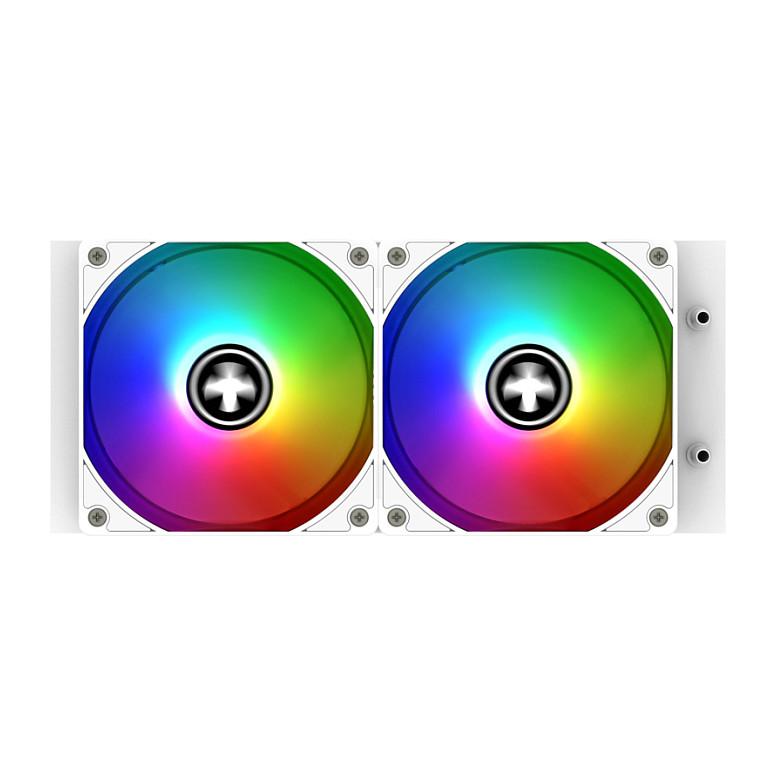 Ftohës për Procesor Xilence LQ240.W.ARGB, 240mm, 300W TDP, 2x120mm, ARGB - Bardhë - 2