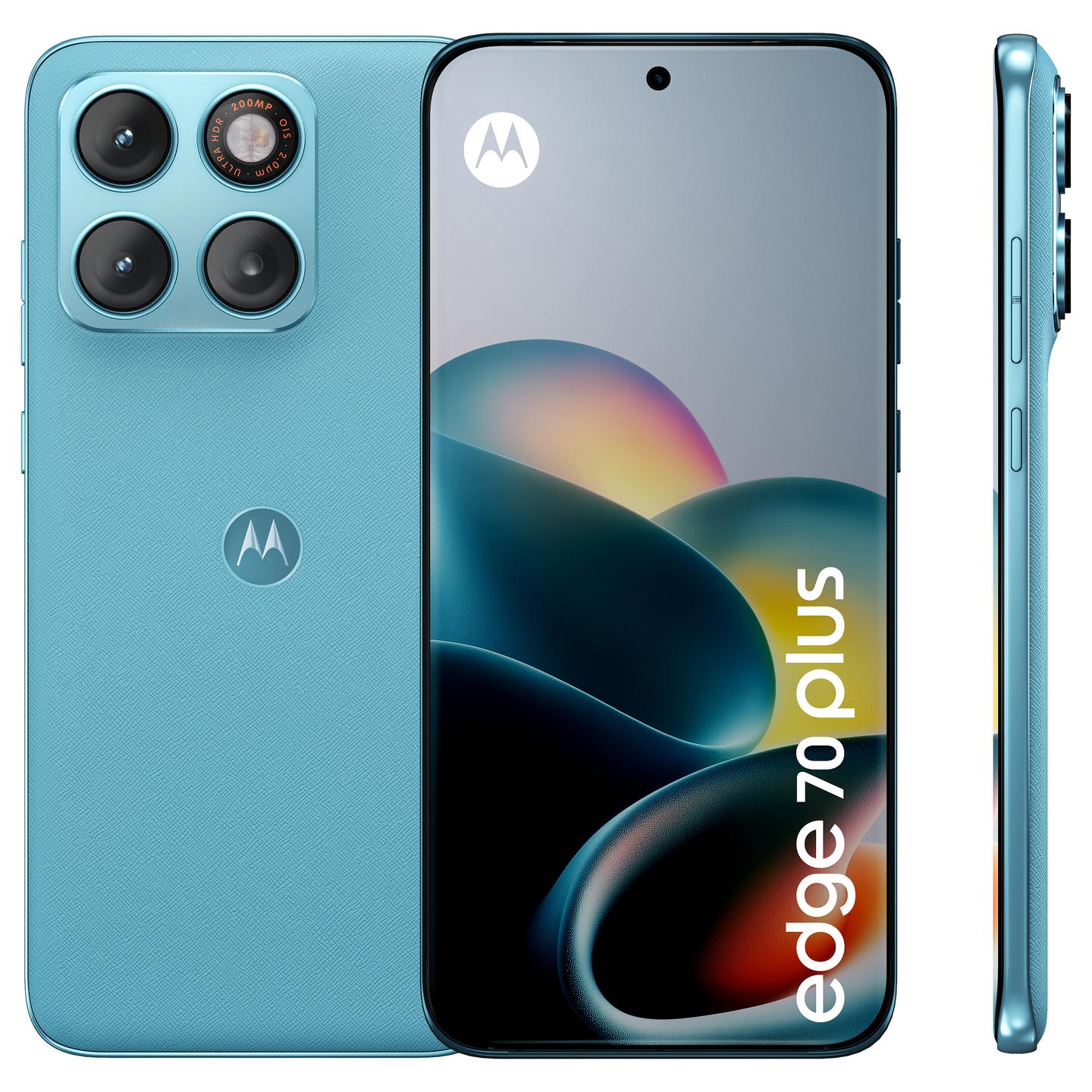 Telefon Motorola Edge 70 Plus / 6.78" Extreme AMOLED / 144 Hz / Snapdragon 7s Gen 3 / 8 GB RAM / 256 GB / 5G / 200 MP OIS / Android 16 - Blu - 2