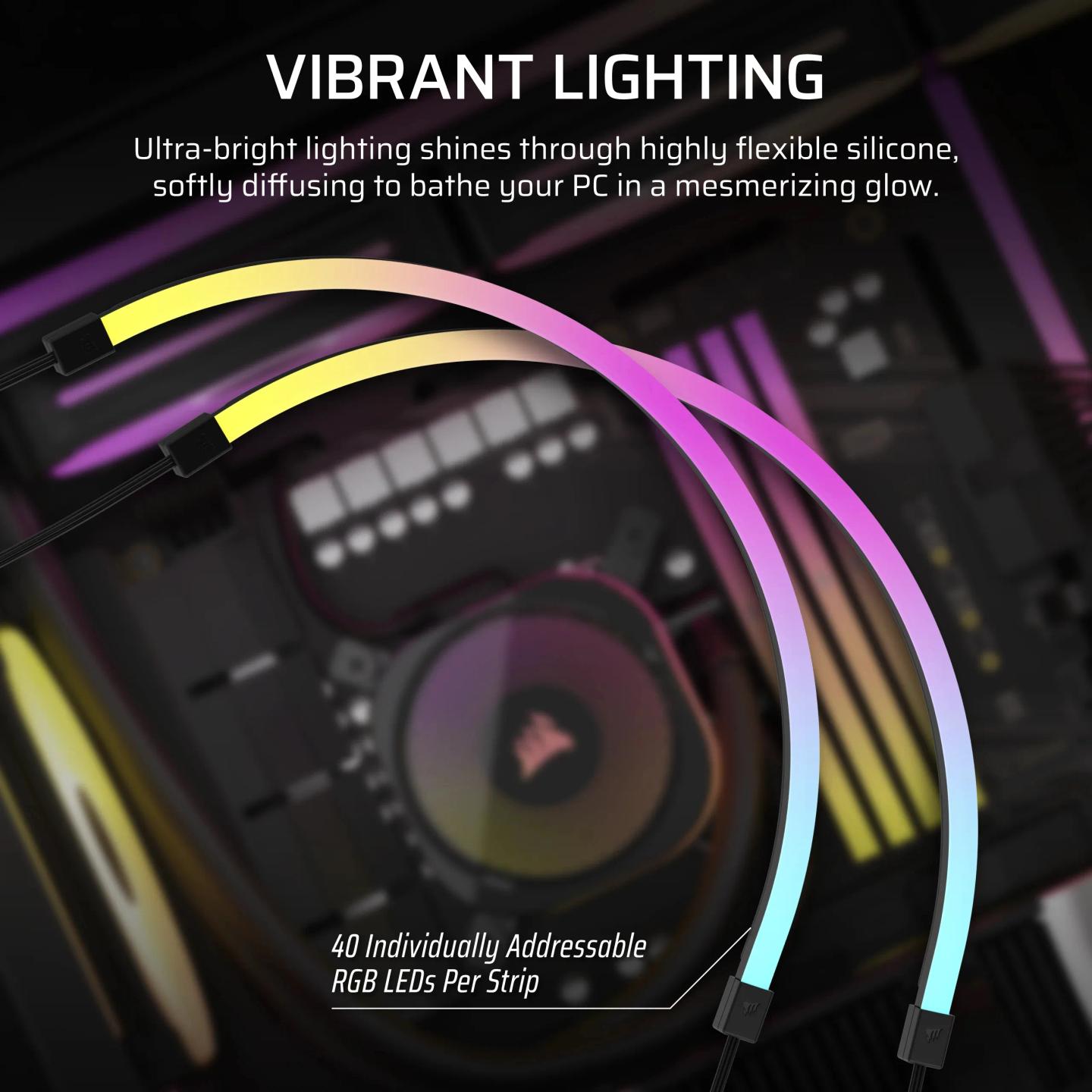 Shirit LED RGB Corsair LS430 Aurora 430mm / 2 copë - 4