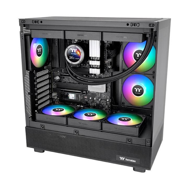 Ftohës për Kasë Thermaltake CT120 EX Reverse ARGB Sync / 120mm / 500-2000 RPM / 3-Pack / CL-F192-PL12SW-A – Zezë - 4