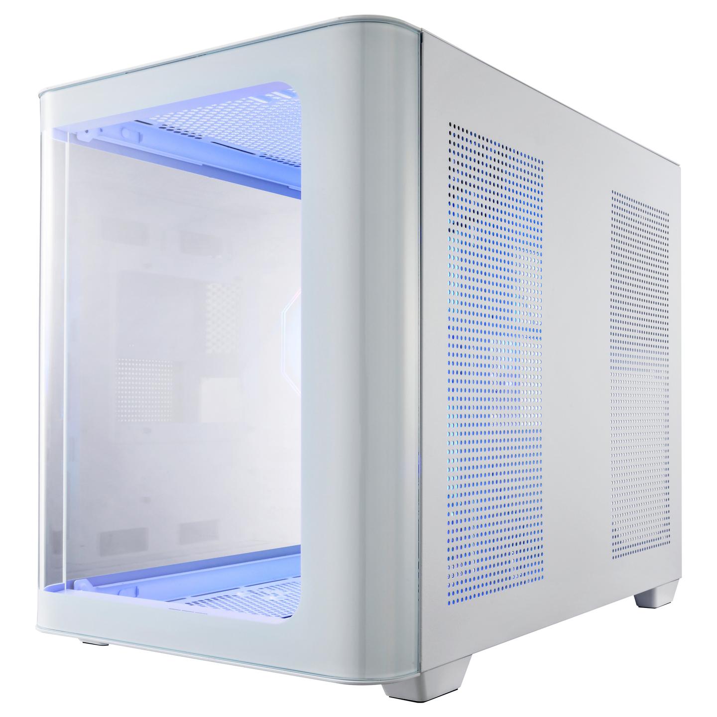 Kasë FSP S380 / Micro-ATX Mid-Tower / 2x120mm Reverse ARGB (Anë) + 1x120mm ARGB (Prapa) / 2xUSB Type-A + USB Type-C / Xham i Temperuar i Lakuar – Bardhë - 4