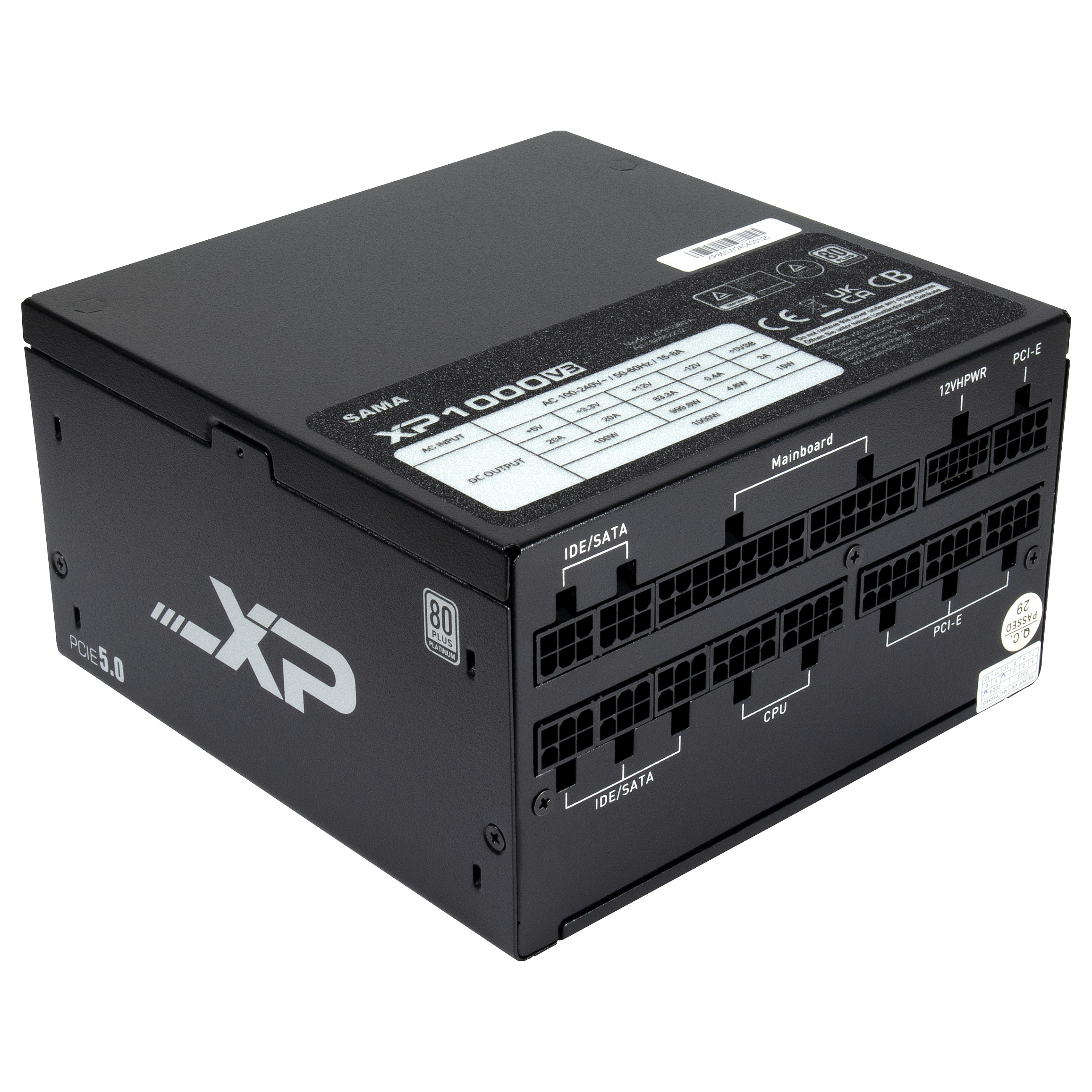 Furnizues Energjie Inter-Tech SAMA XPH-1000A / 1000W / ATX / 80 PLUS Platinum / ATX 3.0 / Fully Modular – Zezë - 3