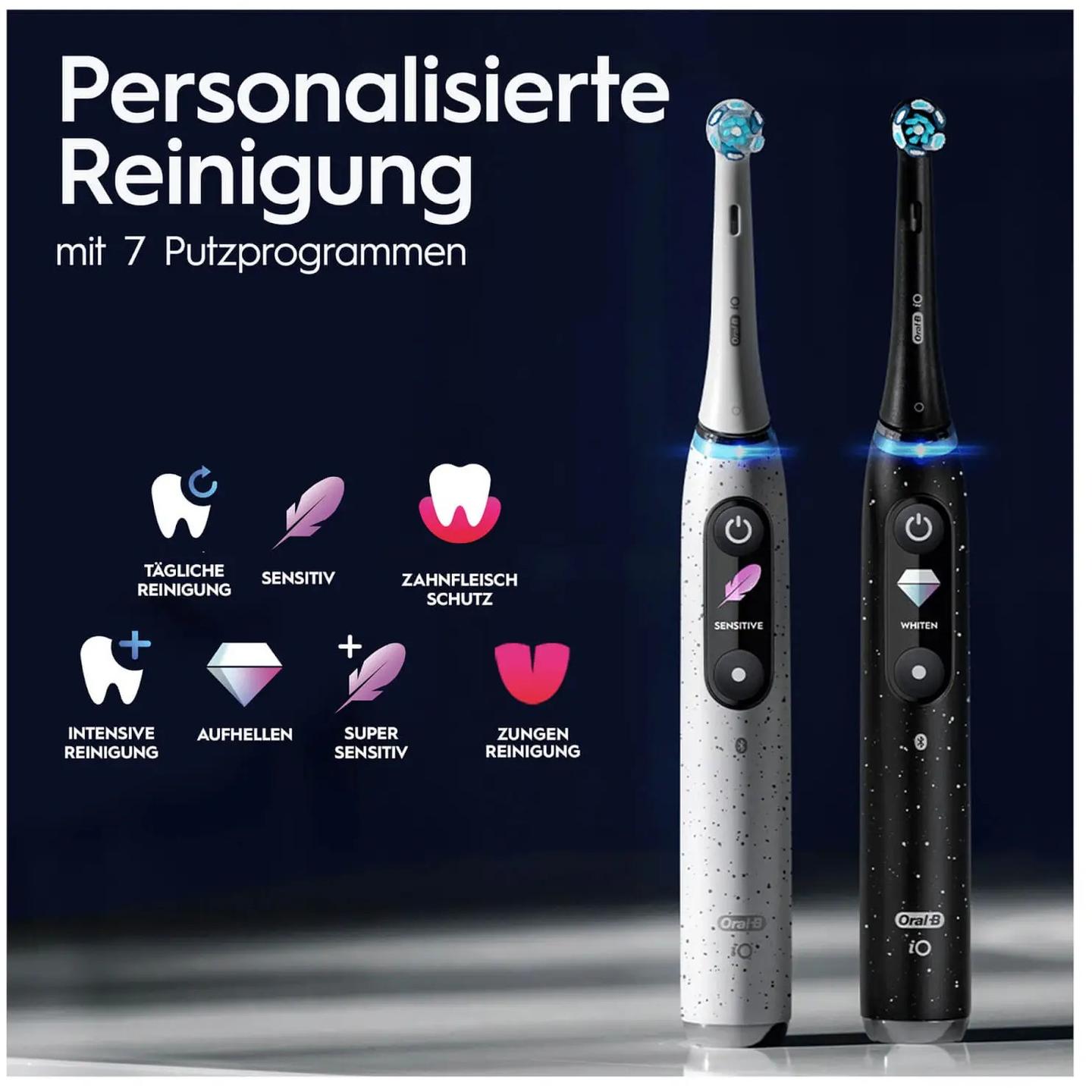Furçë dhëmbësh elektrike Oral-B iO Series 10 / 7 Modalitete / iO Sense / Smart Pressure Sensor / OLED Display / Bluetooth – Zezë - 9