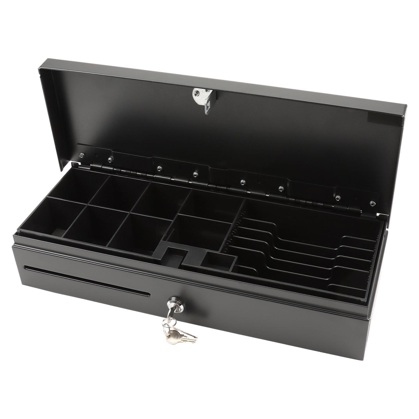 AIO (POS) System Olympia HS-170, 8 ndarje për monedha, 6 ndarje për kartëmonedha, RJ12, 12–24V + Mikroswitch + Bravë - Zezë - 3
