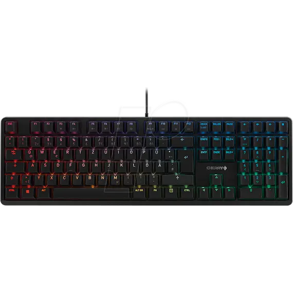 Tastierë Gaming CHERRY G80-3000N RGB / Wired / 105 + 4 Keys / MX Silent Red / USB / QWERTZ German / RGB - Zezë - 3