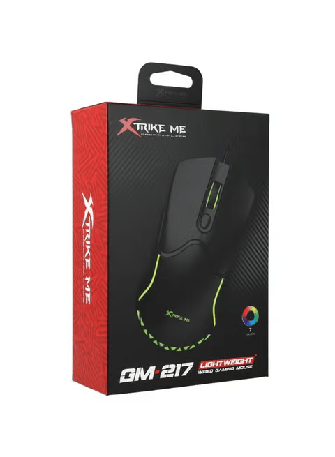 Maus Gaming XTRIKE ME GM-217 / Wired / 3600 DPI / 6 Butona / 7-Color Backlight – Zezë - 4