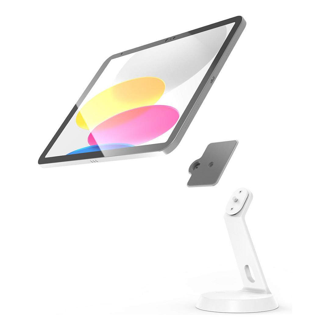 Mbajtës për Tablet Compulocks GlideTab / Deri në 11" / i Kyçshëm / Montim në Tavolinë ose Mur / Alumini - Bardhë - 2