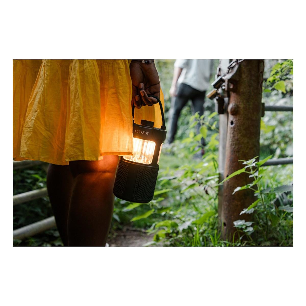 Altoparlant Pure Woodland Glow, 20W, Bluetooth 5.3, AUX, IPX6, USB-C - Gjelbër - 11
