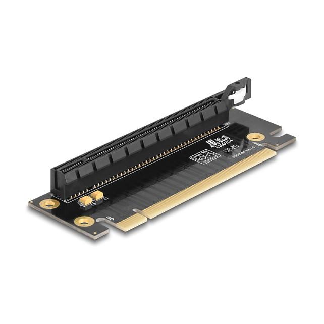 Kartë Riser Delock 81296, PCI Express 3.0 x16 në x16, 90° Majtas, Lartësi Slot 35mm