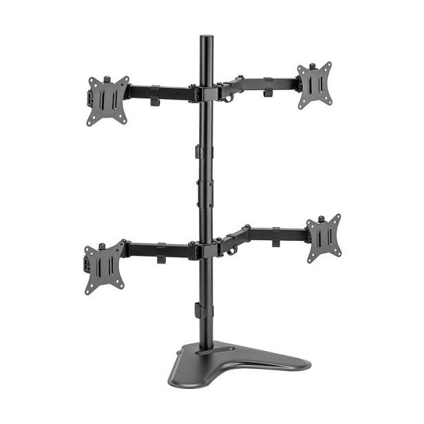 Mbajtëse për Monitor EQUIP 650127 / 17″–32″ / për 4 Monitorë / deri në 9 kg - Zezë - 2