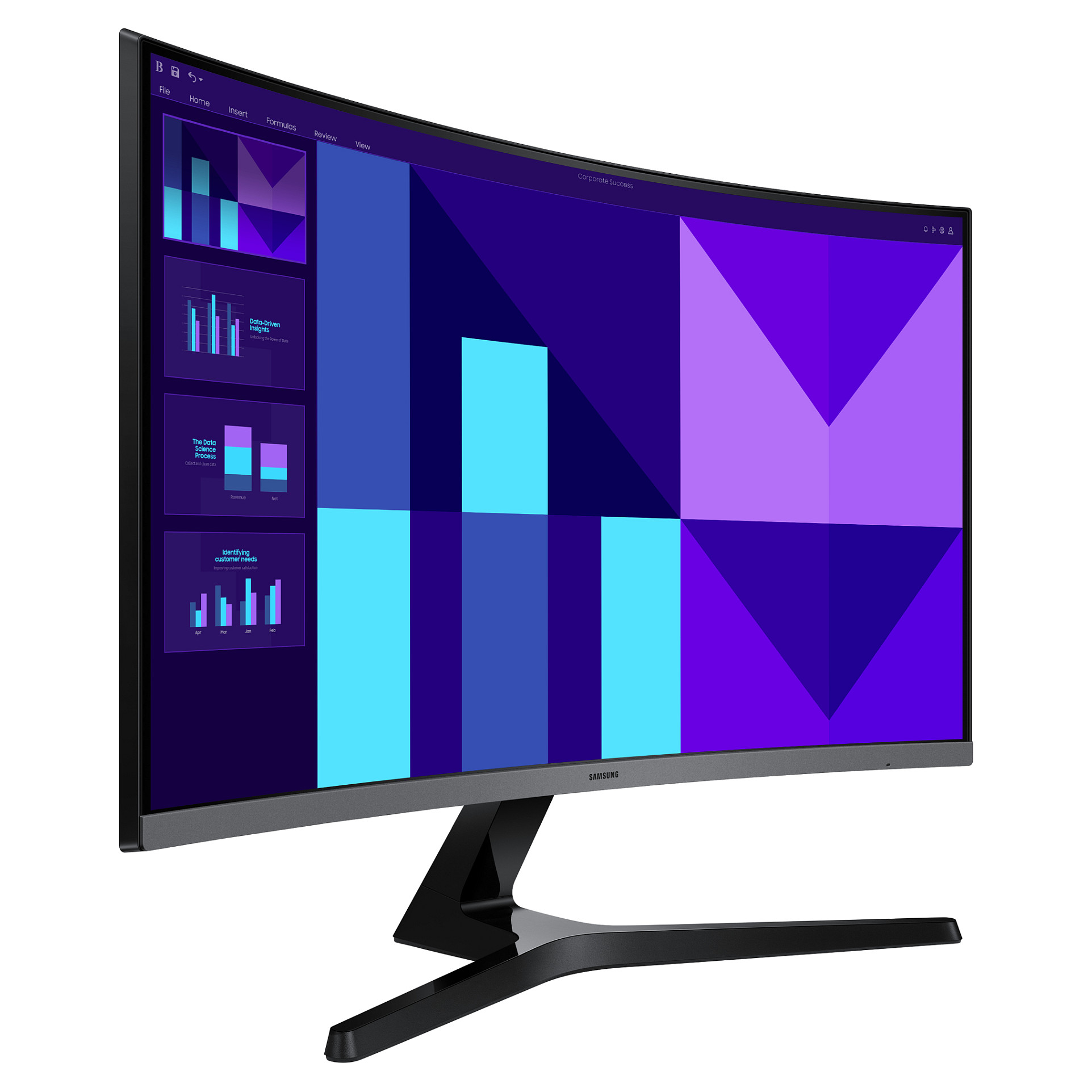 Monitor Samsung S39GD S27D396GAU / 27" / Full HD VA Curved / 100Hz / 4ms / HDMI+VGA - Zezë - 4