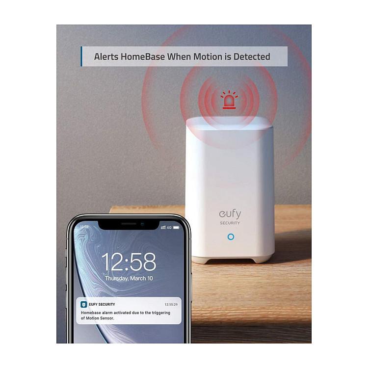 Sensor Lëvizjeje për Sisteme Sigurie eufy T8910021, Wireless, Distancë Detektimi 9.1m, Montim në Mur - Bardhë - 11
