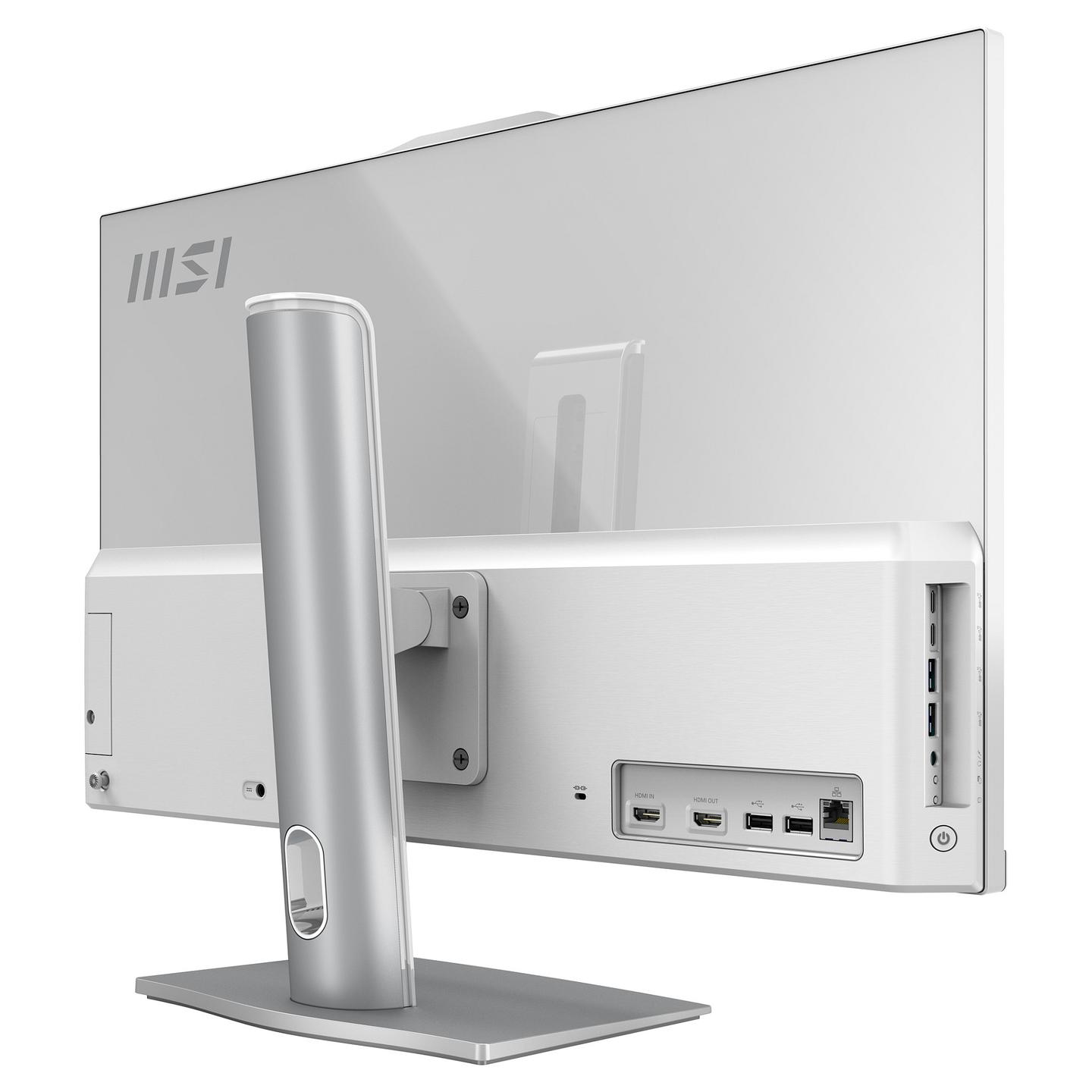 AIO MSI Modern AM272P 1M-1426AT, Core 5 120U, 16GB DDR5, 512GB, 27" FHD IPS 75Hz, Intel Graphics, Tastierë & Maus - Bardhë - 9