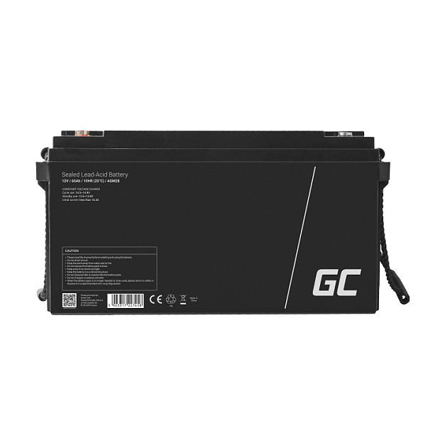 Bateri AGM Green Cell AGM28, 12 V, 65 Ah, VRLA, pa mirëmbajtje – Zezë - 4
