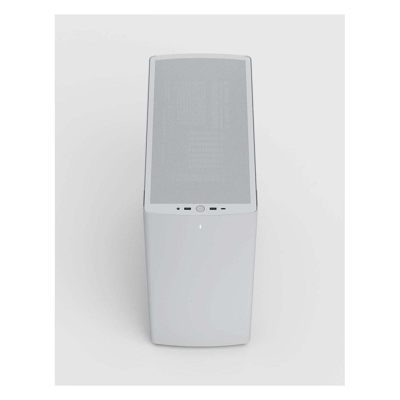 Kasë Fractal Design Define One, Mid-Tower, ATX, Xham i Temperuar, 3x Momentum 14, USB Type-C 20Gbps - Bardhë - 9