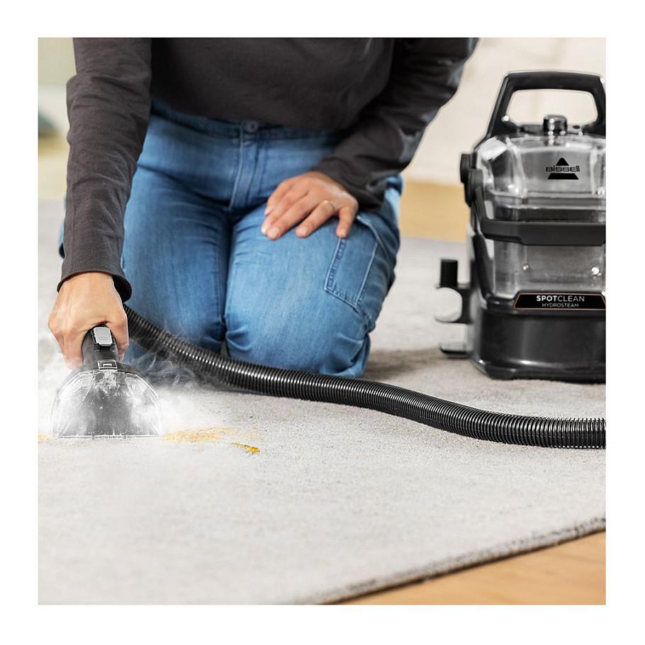 Fshesë me Vakum për qilima dhe tapiceri Bissell SpotClean HydroSteam Pro / 1000W / 1.9L / 1.5L / 1.5m / 4.5m / HydroSteam / SteamWash / Steam / Wash – Zezë - 5