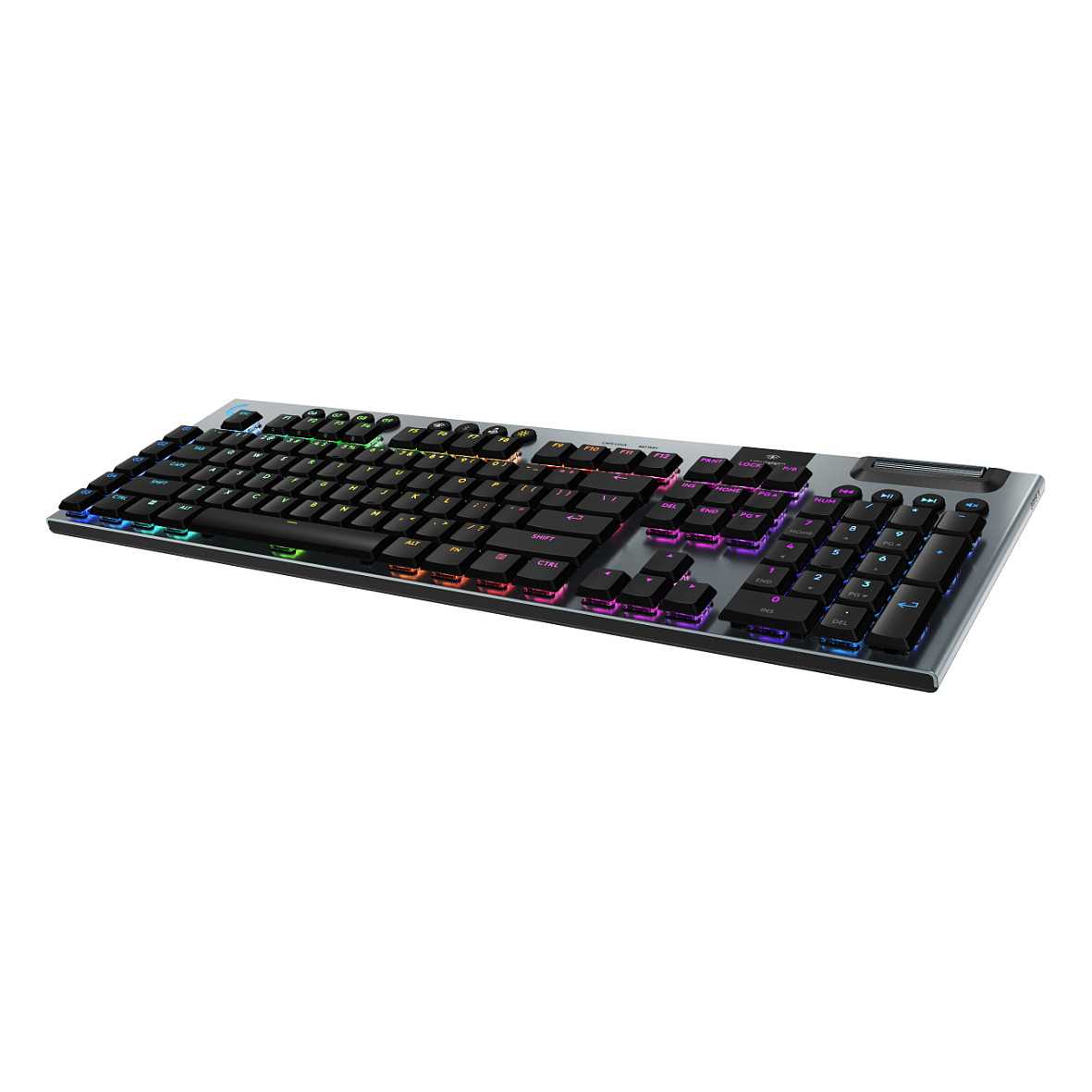 Tastierë Gaming Logitech G G915 X LIGHTSPEED / Wired / 100% / GL Tactile / USB + RF Wireless + Bluetooth / QWERTY / RGB - Zezë - 2